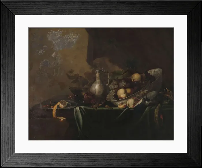 Framed Print : Still Life with Fruit, 1648-1673. Creator: Michiel Simons Framed Print : Still Life with Fruit, 1648-1673. Creator: Michiel Simons