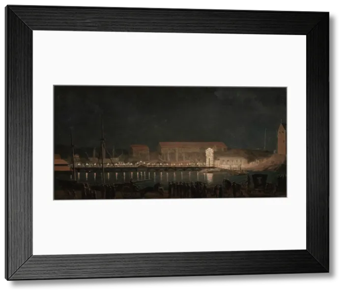 Framed Print : Illumination at Skeps Holmen, c18th century. Creator: Per Hillestrom Framed Print : Illumination at Skeps Holmen, c18th century. Creator: Per Hillestrom
