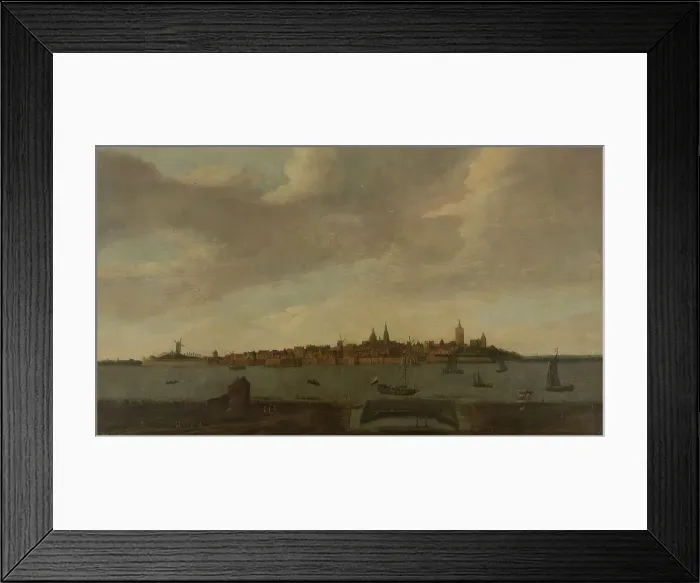 Framed Print : View of Heusden, 1625-1674. Creator: Monogrammist FK Framed Print : View of Heusden, 1625-1674. Creator: Monogrammist FK