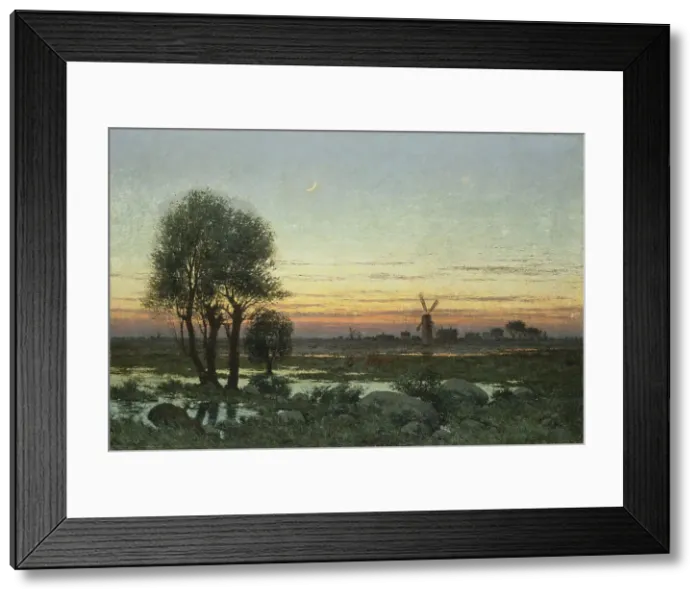 Framed Print : Autumn Landscape in the Glow of Sunset. Creator: Per Ekstrom Framed Print : Autumn Landscape in the Glow of Sunset. Creator: Per Ekstrom