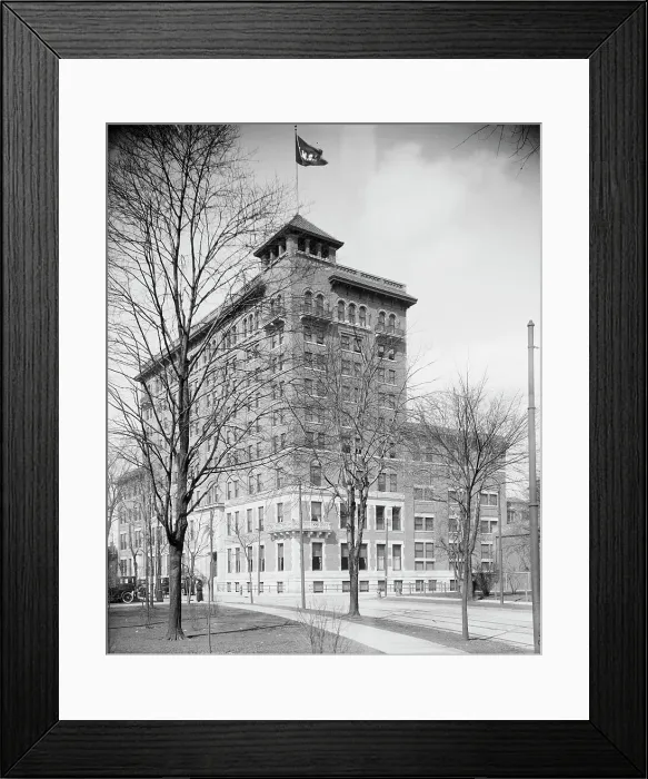 Framed Print : Y.M.C.A. Building, Detroit, Mich. ca 1910. Creator: Unknown Framed Print : Y.M.C.A. Building, Detroit, Mich. ca 1910. Creator: Unknown