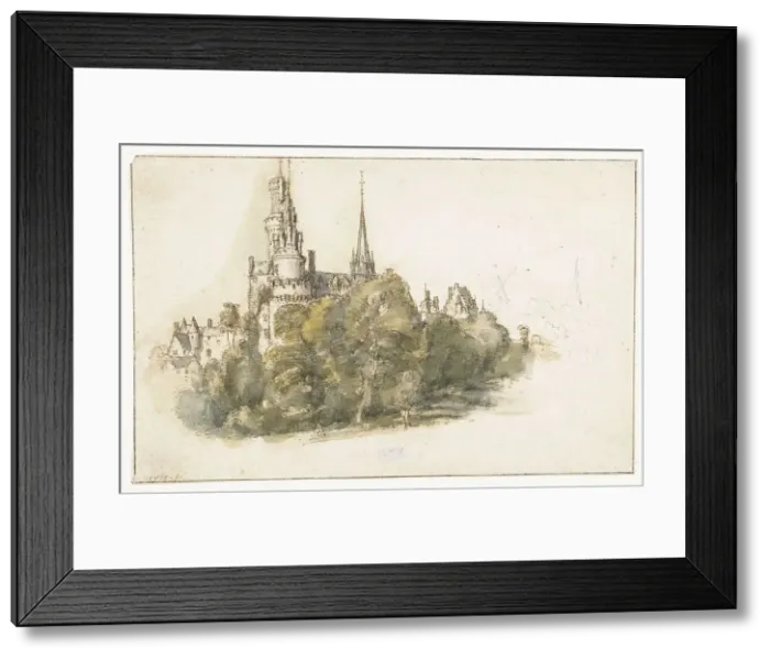 Framed Print : View of the Château d'Antonius in Antoine, 1633-1687. Creator: Gillis Neyts