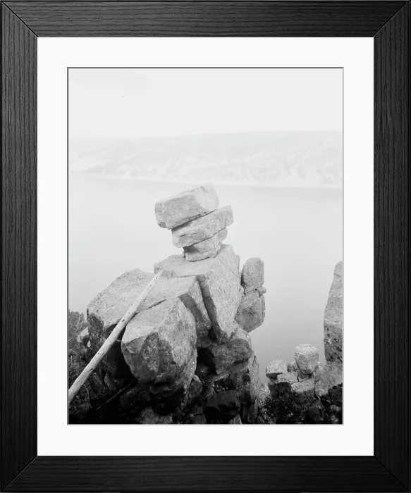 Framed Print : Turk's Head, Devil's Lake, Wis. between 1880 and 1899. Creator: Unknown Framed Print : Turk's Head, Devil's Lake, Wis. between 1880 and 1899. Creator: Unknown