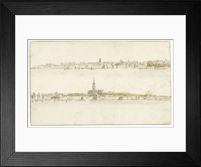 Framed Print : Two faces on Antwerp (?), 1633-1687. Creator: Gillis Neyts Framed Print : Two faces on Antwerp (?), 1633-1687. Creator: Gillis Neyts