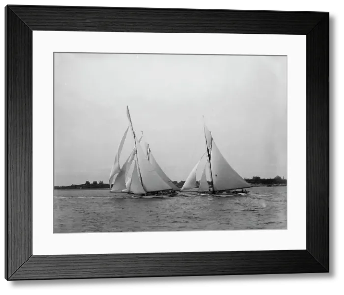 Framed Print : Start, forty footers, August 18, 1890, 1890 August 18. Creator: Unknown Framed Print : Start, forty footers, August 18, 1890, 1890 August 18. Creator: Unknown