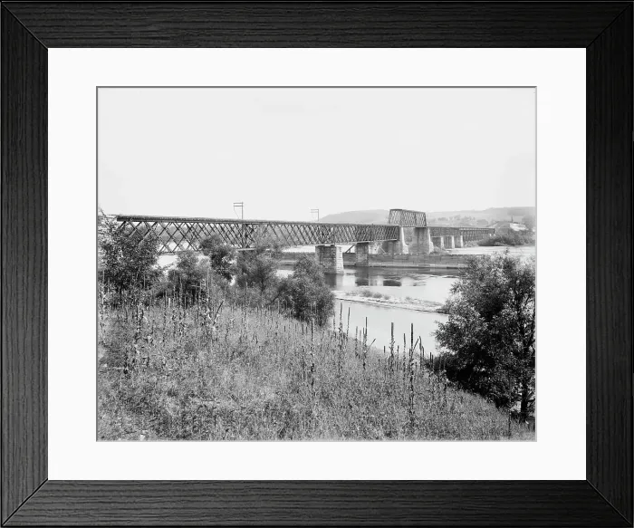 Framed Print : Wisconsin River near Merrimac, between 1880 and 1899. Creator: Unknown Framed Print : Wisconsin River near Merrimac, between 1880 and 1899. Creator: Unknown