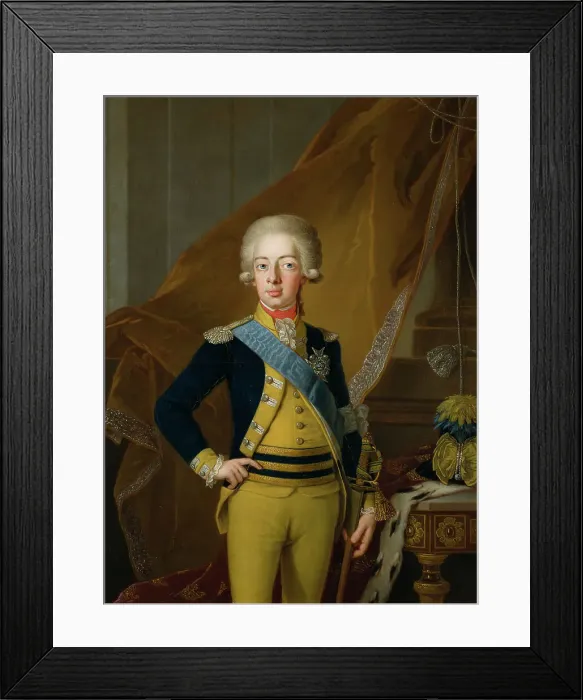 Framed Print : Gustav IV Adolf, 1778-1837, King of Sweden, 1793. Creator: Per Krafft the Elder Framed Print : Gustav IV Adolf, 1778-1837, King of Sweden, 1793. Creator: Per Krafft the Elder