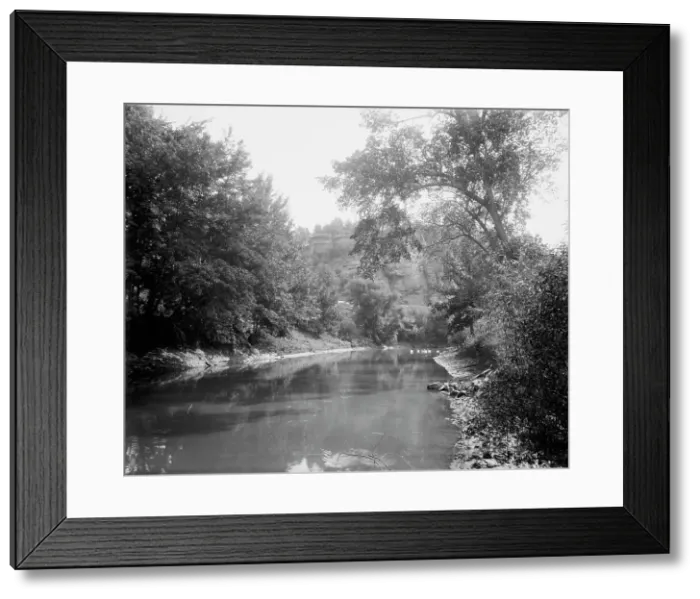 Framed Print : Bluffs looking up Ableman's Narrows, The, c1898. Creator: Unknown Framed Print : Bluffs looking up Ableman's Narrows, The, c1898. Creator: Unknown
