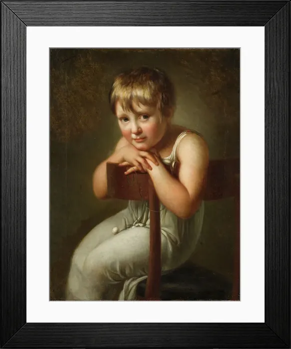 Framed Print : Carolina Mandorff, 1799-1874, married Wester, as a child, 1806. Creator: Per Krafft the Younger