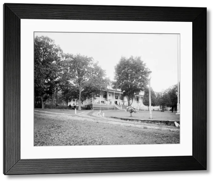 Framed Print : East front, Marion Hotel, on Lake George, N.Y. between 1900 and 1910. Creator: Unknown Framed Print : East front, Marion Hotel, on Lake George, N.Y. between 1900 and 1910. Creator: Unknown