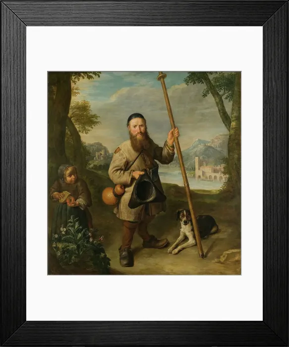 Framed Print : Dwarf in a Landscape, 18th century. Creator: Pieter Snayers Framed Print : Dwarf in a Landscape, 18th century. Creator: Pieter Snayers