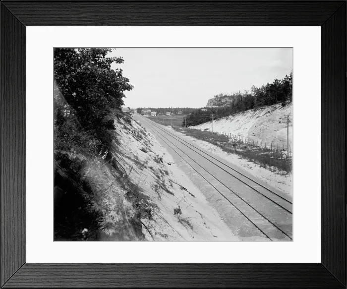 Framed Print : Camp Douglas, approaching the camp, between 1880 and 1899. Creator: Unknown Framed Print : Camp Douglas, approaching the camp, between 1880 and 1899. Creator: Unknown