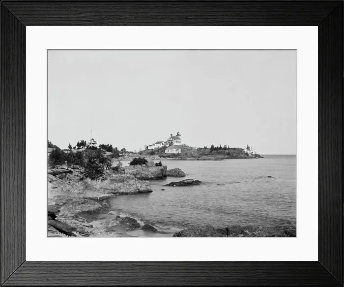 Framed Print : Marquette, Mich. Lighthouse Point, c1898. Creator: Unknown Framed Print : Marquette, Mich. Lighthouse Point, c1898. Creator: Unknown