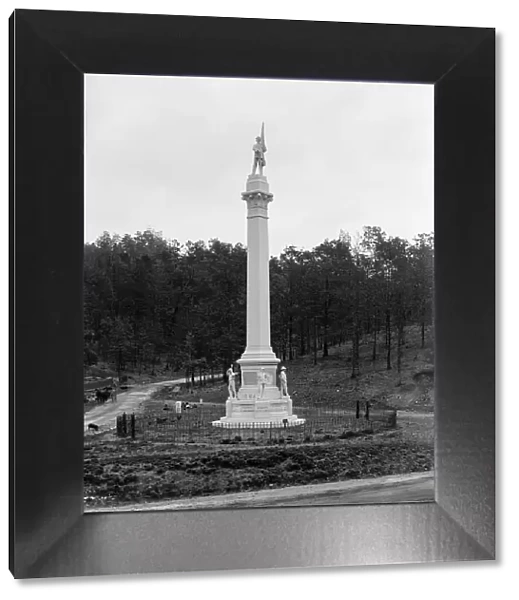 Hooker's Road and Iowa Monument, Rossville, Ga. c1907. Creator: Unknown