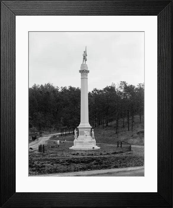 Framed Print : Hooker's Road and Iowa Monument, Rossville, Ga. c1907. Creator: Unknown Framed Print : Hooker's Road and Iowa Monument, Rossville, Ga. c1907. Creator: Unknown