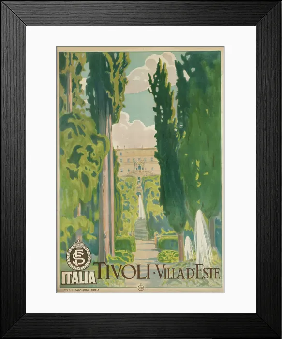 Framed Print : Tivoli. Villa d'Este, c. 1925. Creator: Anonymous Framed Print : Tivoli. Villa d'Este, c. 1925. Creator: Anonymous