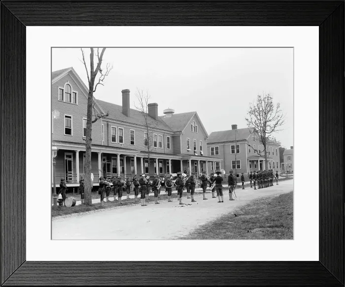 Framed Print : Guard mount, Fort Oglethorpe, Chicamauga [i.e. Chickamauga-Chattanooga National... c1900-1910. Creator: Unknown Framed Print : Guard mount, Fort Oglethorpe, Chicamauga [i.e. Chickamauga-Chattanooga National... c1900-1910. Creator: Unknown