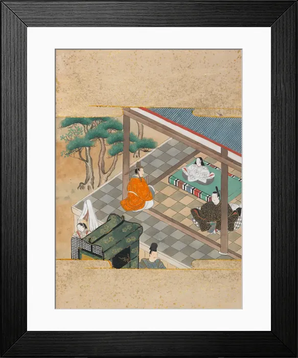 Framed Print : Paulownia Court (Kiritsubo), Chapter 1 from the Tale of Genji (Genji monogatari), Mid of 17th cent Creator: Anonymous. Paulownia Court (Kiritsubo), Chapter 1 from the Tale of Genji (Genji monogatari) Framed Print : Paulownia Court (Kiritsubo), Chapter 1 from the Tale of Genji (Genji monogatari), Mid of 17th cent Creator: Anonymous. Paulownia Court (Kiritsubo), Chapter 1 from the Tale of Genji (Genji monogatari)
