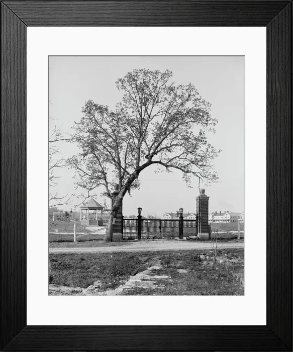 Framed Print : The Post gate, Fort Oglethorpe, Chicamauga [i.e. Chickamauga-Chattanooga National.... c1900-1910. Creator: Unknown Framed Print : The Post gate, Fort Oglethorpe, Chicamauga [i.e. Chickamauga-Chattanooga National.... c1900-1910. Creator: Unknown