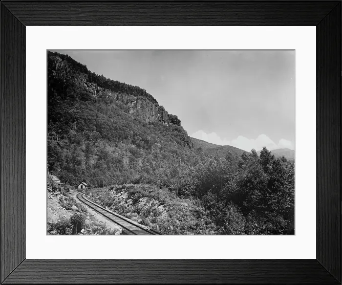 Framed Print : Frankenstein Cliff & Mt. Washington, Crawford Notch, White Mts. N.H. between 1900 and 1906. Creator: Unknown. Frankenstein Cliff & Mt. Washington, Crawford Notch, White Mts. N.H. between 1900 and 1906. Creator: Unknown Framed Print : Frankenstein Cliff & Mt. Washington, Crawford Notch, White Mts. N.H. between 1900 and 1906. Creator: Unknown. Frankenstein Cliff & Mt. Washington, Crawford Notch, White Mts. N.H. between 1900 and 1906. Creator: Unknown