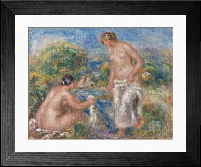 Framed Print : Bathing Women. Creator: Pierre-Auguste Renoir Framed Print : Bathing Women. Creator: Pierre-Auguste Renoir