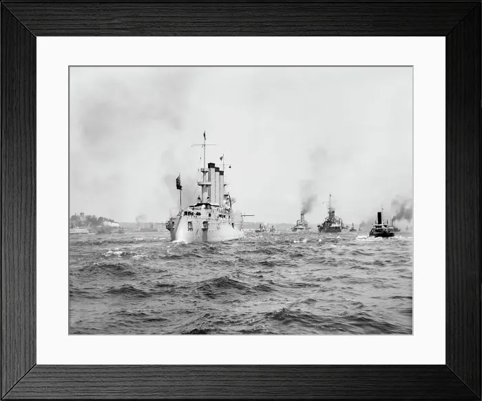 Framed Print : U.S.S. Brooklyn, c1898. Creator: Unknown Framed Print : U.S.S. Brooklyn, c1898. Creator: Unknown