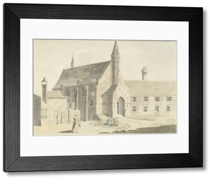Framed Print : English church in Leiden, 1789. Creator: Hendrik Tavenier Framed Print : English church in Leiden, 1789. Creator: Hendrik Tavenier