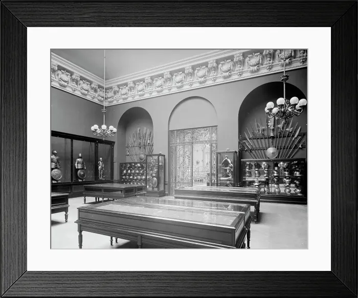 Framed Print : The Armor room, Metropolitan Museum of Art, New York, c1907. Creator: Unknown Framed Print : The Armor room, Metropolitan Museum of Art, New York, c1907. Creator: Unknown