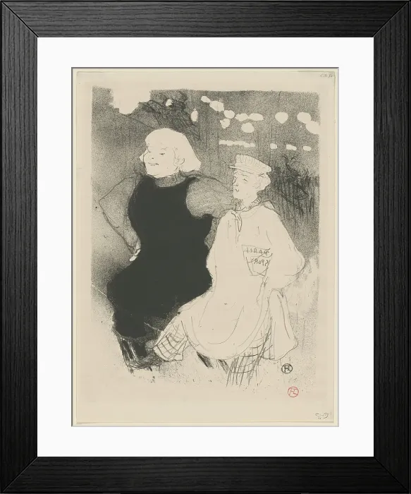 Framed Print : Au Moulin Rouge: L'Union Franco-Russe, 1894. Creator: Toulouse-Lautrec, Henri, de (1864-1901) Framed Print : Au Moulin Rouge: L'Union Franco-Russe, 1894. Creator: Toulouse-Lautrec, Henri, de (1864-1901)