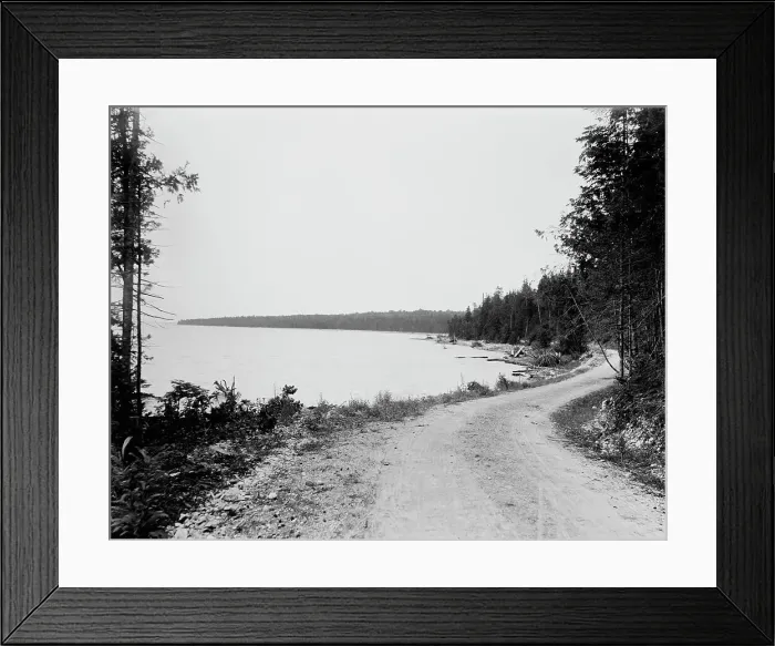 Framed Print : British Landing, Mackinac Island, between 1880 and 1899. Creator: Unknown Framed Print : British Landing, Mackinac Island, between 1880 and 1899. Creator: Unknown