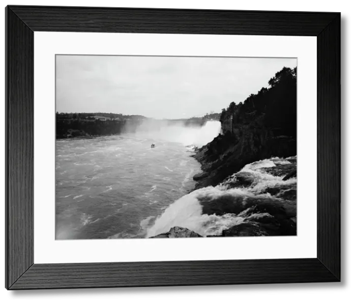 Framed Print : American Falls from Goat Island, between 1880 and 1897. Creator: Unknown Framed Print : American Falls from Goat Island, between 1880 and 1897. Creator: Unknown