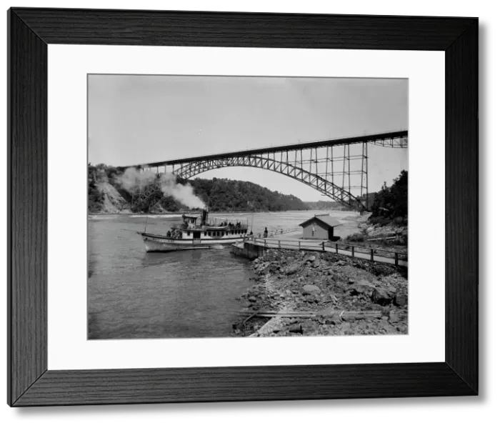 Framed Print : Upper Steel Arch Bridge, Niagara, between 1898 and 1899. Creator: Unknown Framed Print : Upper Steel Arch Bridge, Niagara, between 1898 and 1899. Creator: Unknown