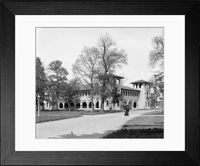 Framed Print : Shelter house, Riverside Park, Indianapolis, Ind. c1907. Creator: Unknown Framed Print : Shelter house, Riverside Park, Indianapolis, Ind. c1907. Creator: Unknown