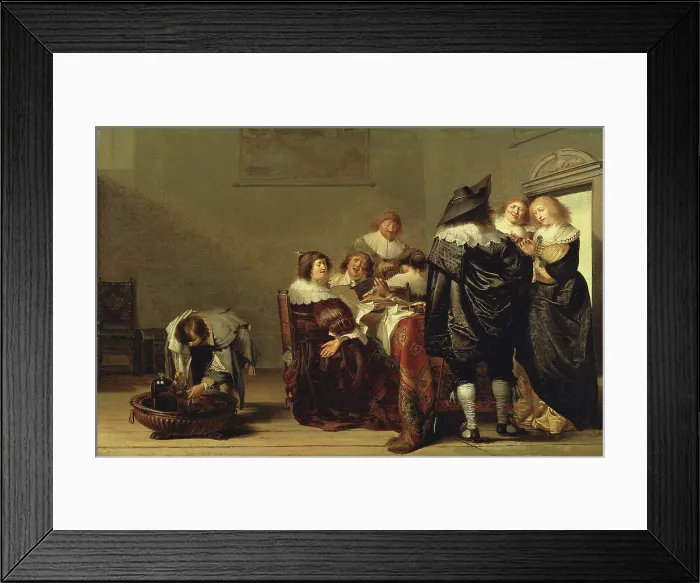 Framed Print : Company Making Music. Creator: Pieter Codde Framed Print : Company Making Music. Creator: Pieter Codde