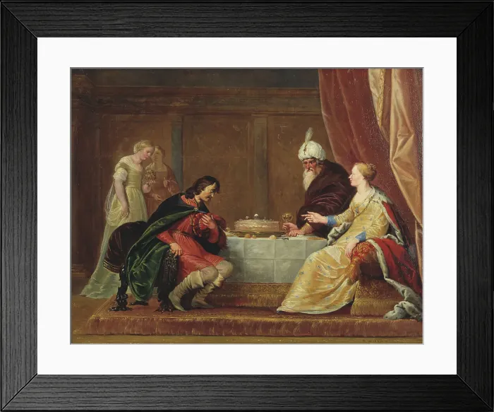 Framed Print : The Wrath of Ahasuerus, 1628. Creator: Pieter de Grebber Framed Print : The Wrath of Ahasuerus, 1628. Creator: Pieter de Grebber