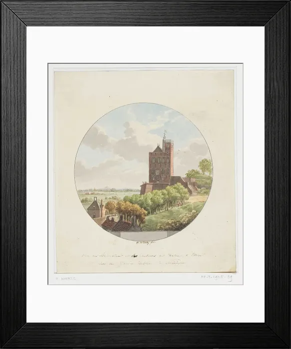 Framed Print : Belvédère in Nijmegen, 1794-1858. Creator: Henricus Franciscus Wiertz Framed Print : Belvédère in Nijmegen, 1794-1858. Creator: Henricus Franciscus Wiertz