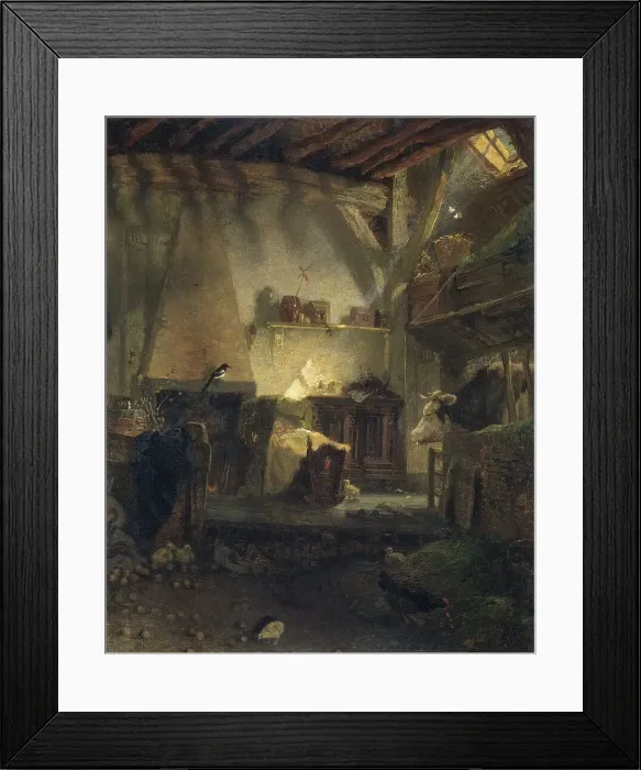 Framed Print : Well-guarded Infant, 1867. Creator: August Allebe Framed Print : Well-guarded Infant, 1867. Creator: August Allebe