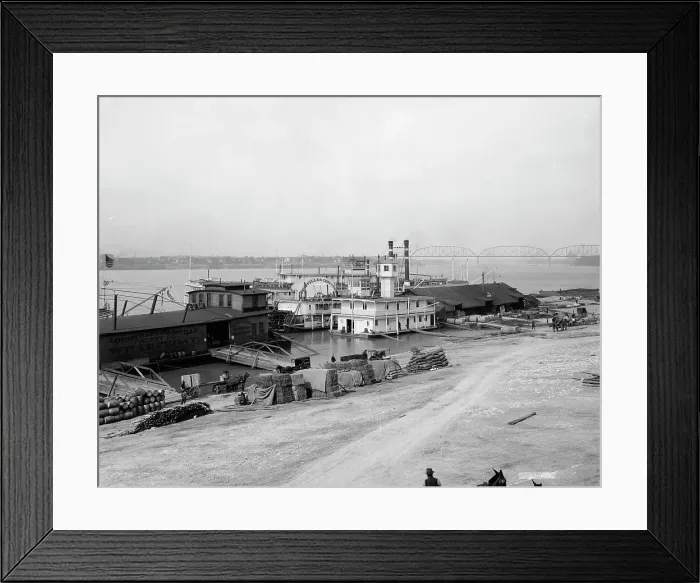 Framed Print : The Levee, Louisville, Ky. c.between 1900 and 1910. Creator: Unknown