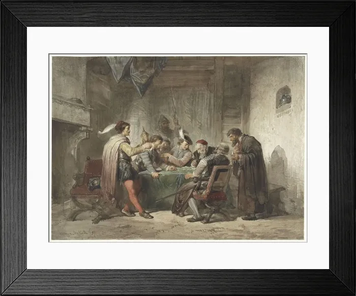 Framed Print : Selling the loot, 1859. Creator: Herman Frederik Carel Ten Kate Framed Print : Selling the loot, 1859. Creator: Herman Frederik Carel Ten Kate