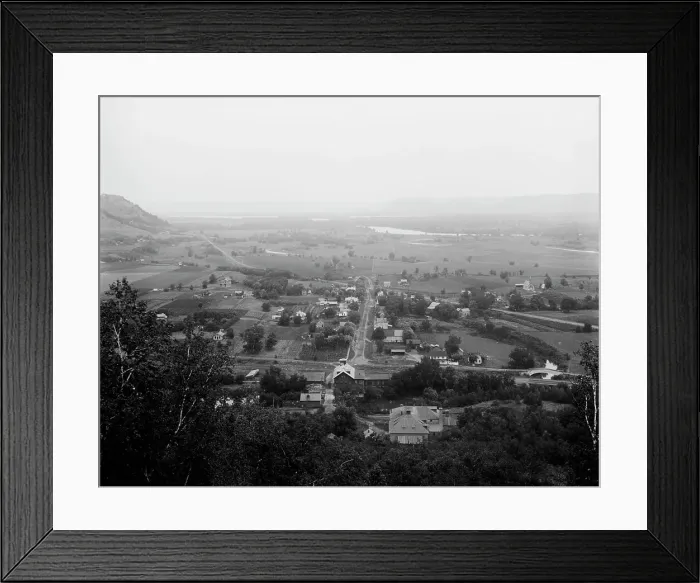 Framed Print : Minnesota City and Valley of the Mississippi, Minn. between 1880 and 1899. Creator: Unknown Framed Print : Minnesota City and Valley of the Mississippi, Minn. between 1880 and 1899. Creator: Unknown