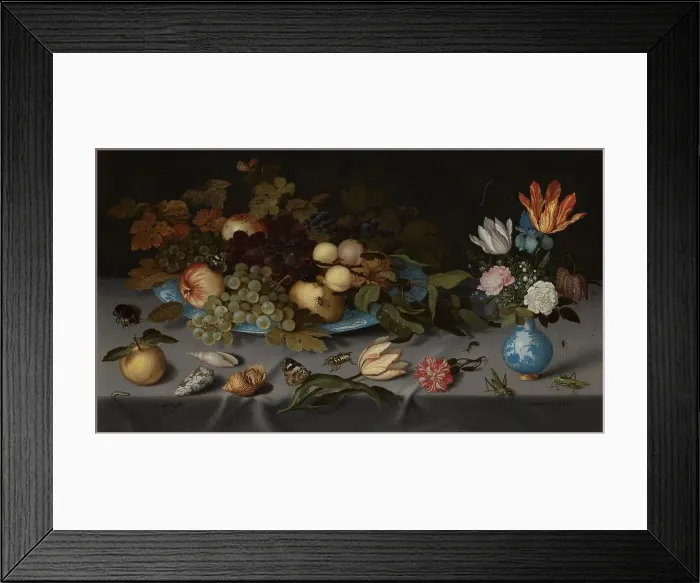 Framed Print : Still Life with Fruit and Flowers, 1621. Creator: Balthasar van der Ast Framed Print : Still Life with Fruit and Flowers, 1621. Creator: Balthasar van der Ast