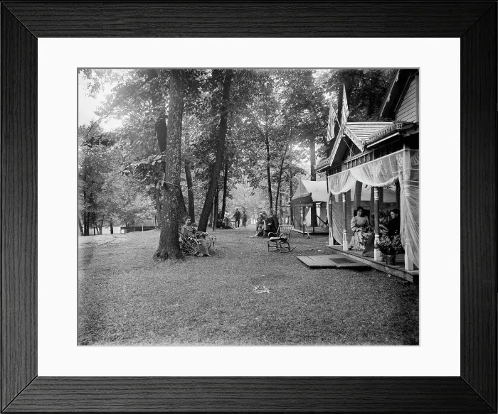 Framed Print : Cottages at Maplewood, between 1880 and 1899. Creator: Unknown Framed Print : Cottages at Maplewood, between 1880 and 1899. Creator: Unknown