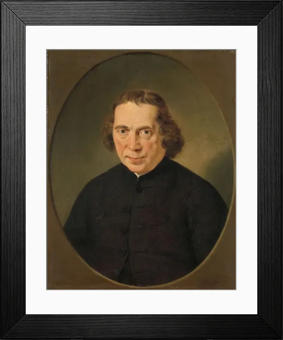 Framed Print : Portrait of Jan Nieuwenhuyzen, 1780-1806. Creator: Adriaan De Lelie Framed Print : Portrait of Jan Nieuwenhuyzen, 1780-1806. Creator: Adriaan De Lelie