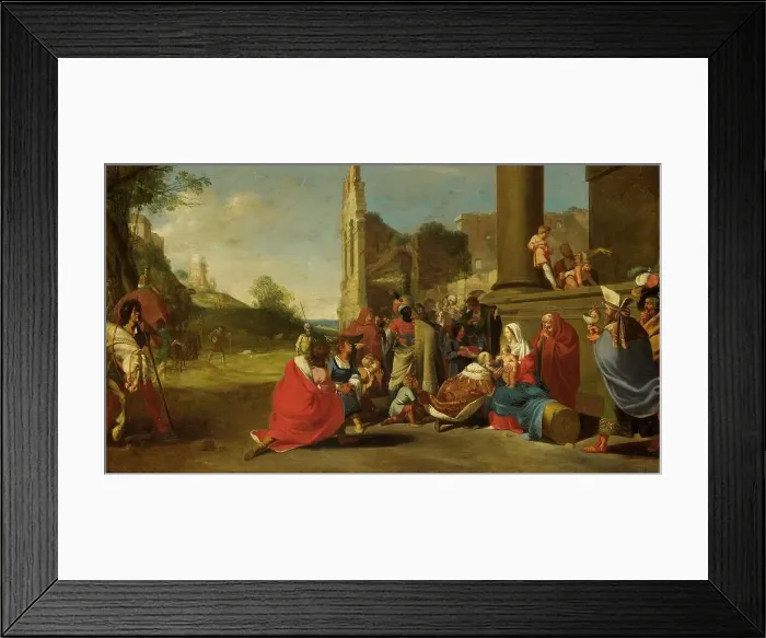 Framed Print : The Adoration of the Magi, c.1640-c.1650. Creator: Bartholomeus Breenbergh (circle of) Framed Print : The Adoration of the Magi, c.1640-c.1650. Creator: Bartholomeus Breenbergh (circle of)