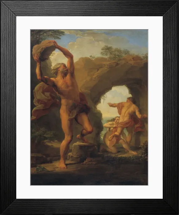Framed Print : Atis and Galathea, 1761. Creator: Pompeo Batoni Framed Print : Atis and Galathea, 1761. Creator: Pompeo Batoni