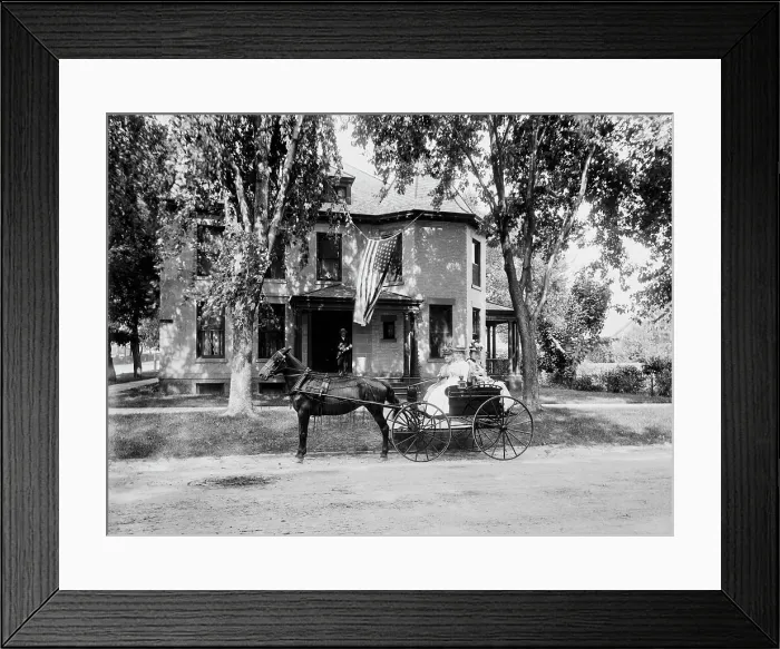 Framed Print : Madison, Wis. North Carroll St. between 1880 and 1899. Creator: Unknown Framed Print : Madison, Wis. North Carroll St. between 1880 and 1899. Creator: Unknown