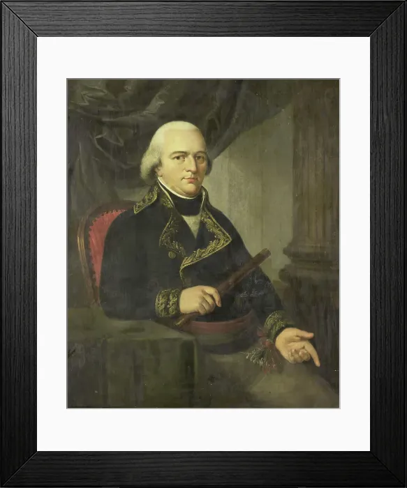 Framed Print : Portrait of Pieter Gerardus van Overstraten, Governor-General of the Dutch East Indies, 1802-1820. Creator: Adriaan De Lelie Framed Print : Portrait of Pieter Gerardus van Overstraten, Governor-General of the Dutch East Indies, 1802-1820. Creator: Adriaan De Lelie