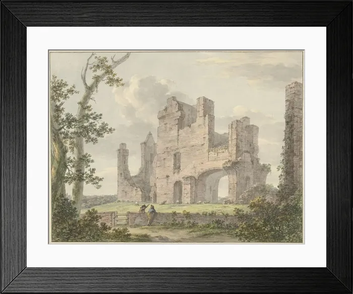 Framed Print : Ruin of Rijnsburg Abbey, 1754-1820. Creator: Hermanus Numan Framed Print : Ruin of Rijnsburg Abbey, 1754-1820. Creator: Hermanus Numan