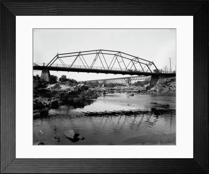 Framed Print : Black River Falls, Wisconsin, between 1880 and 1899. Creator: Unknown Framed Print : Black River Falls, Wisconsin, between 1880 and 1899. Creator: Unknown