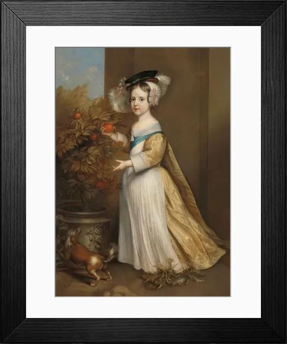 Framed Print : Portrait of Willem III (1650-1702), Prince of Orange, as a Child, 1654. Creator: Adriaen Hanneman Framed Print : Portrait of Willem III (1650-1702), Prince of Orange, as a Child, 1654. Creator: Adriaen Hanneman